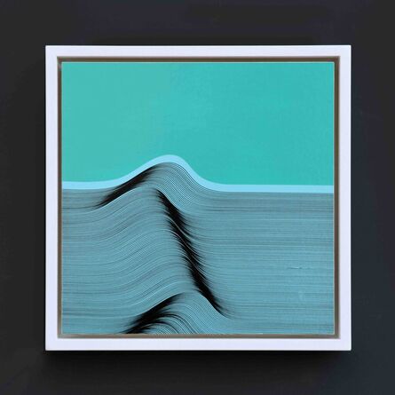 Roberto lucchetta, ‘Waves 2023 - geometric abstract painting’, 2023