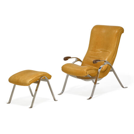 Vladimir Kagan, ‘Multi-position lounge chair and ottoman, New York’