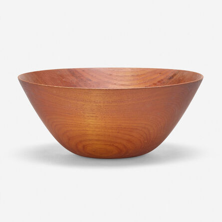 Arthur Espenet Carpenter, ‘Turned wood bowl’, c. 1960