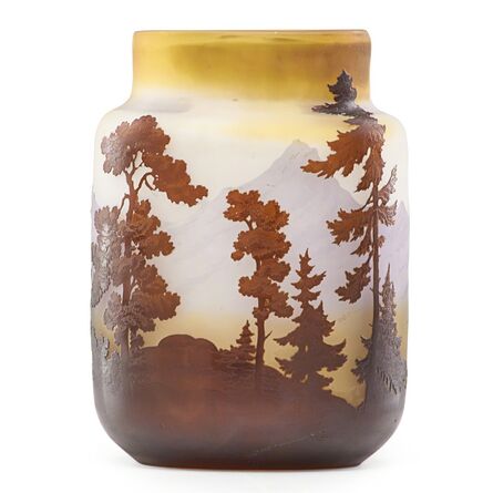 Galle, ‘Vase with Alpine landscape’