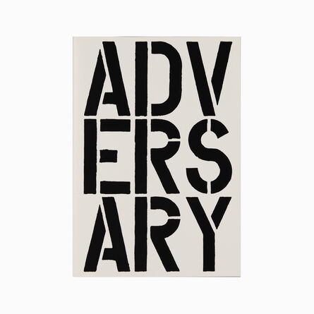 Christopher Wool, ‘Adversary (page from Black Book) ’, 1989