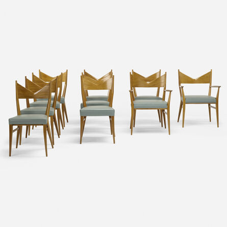 Paul McCobb, ‘Dining chairs, set of ten’, 1956
