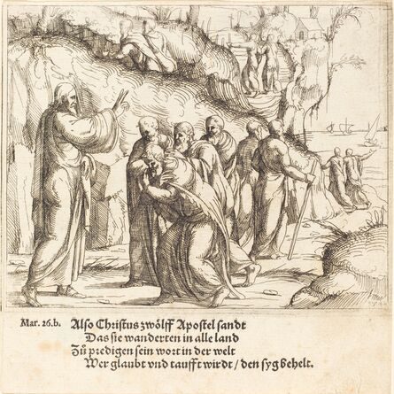 Augustin Hirschvogel, ‘Christ Charges the Apostles of their Mission’, 1548