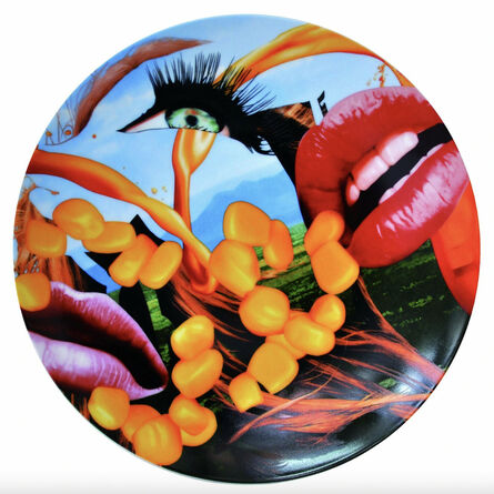 Jeff Koons, ‘Lips coupe plate’, 2013