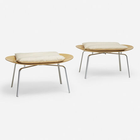 Vico Magistretti, ‘Betulla stools, pair’, 1994