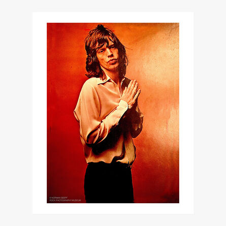 Norman Seeff, ‘Mick Jagger in Exile, Red’, 2022