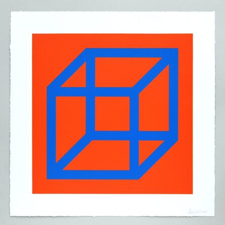 Sol LeWitt, ‘Open Cube in Color on Color Plate 11’, 2003