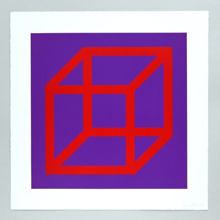 Sol LeWitt, ‘Open Cube in Color on Color Plate 05’, 2003