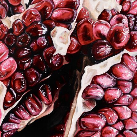 Angela Faustina, ‘Pomegranate XXXVI - original still life painting’, 2019