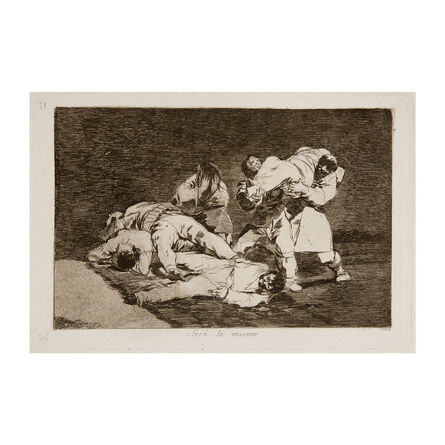 Francisco de Goya, ‘Será lo mismo’, ca. 1863