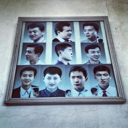 David Guttenfelder, ‘Example haircuts on display at a barbershop in #Pyongyang’, 2013