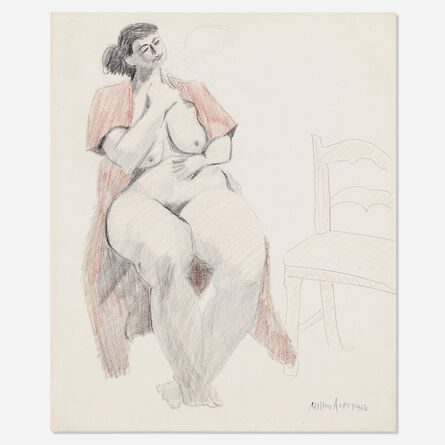 Milton Avery, ‘Nude with Chair’, 1956