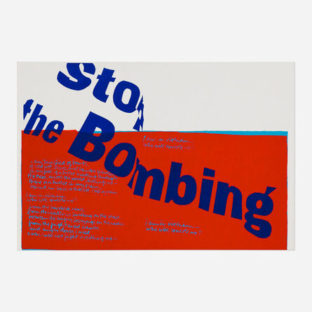 Corita Kent, ‘stop the bombing’, 1967