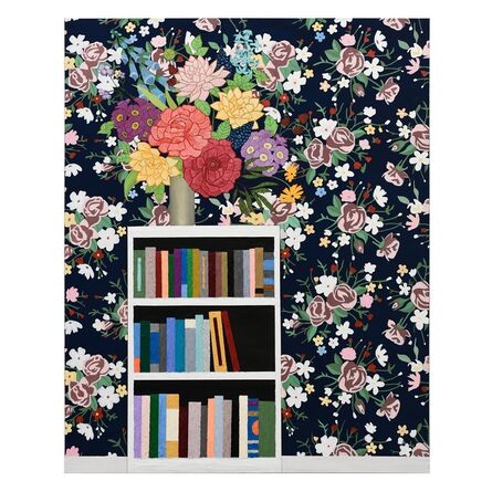 Alec Egan, ‘Flower on bookshelf’, 2017