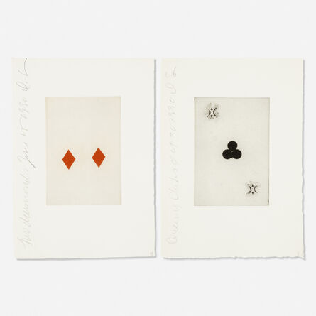 Donald Sultan, ‘Diamonds and Clubs from the Playing Cards portfolio (two works)’, 1990