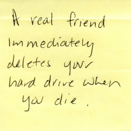 Tanja Hollander, ‘What is a real friend? (the post-it note project)’, 2012-2016