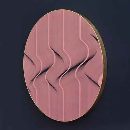 Roberto lucchetta, ‘Pink surface 2023 - geometric abstract painting’, 2023
