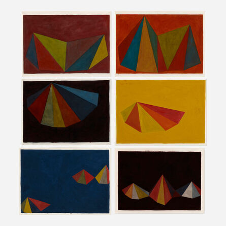 Sol LeWitt, ‘Asymmetrical Pyramids (six works)’, 1985-86