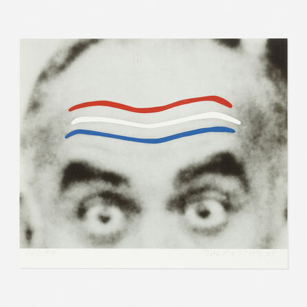 John Baldessari, ‘Raised Eyebrows/Furrowed Foreheads (Red, White, and Blue) from the Artists for Obama portfolio’, 2008