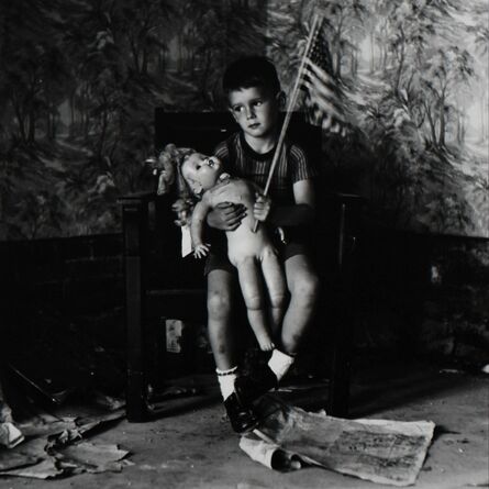 Ralph Eugene Meatyard, ‘Untitled (Boy with Flag) [Christopher and the Rebuilding of America]’, 1959/1974