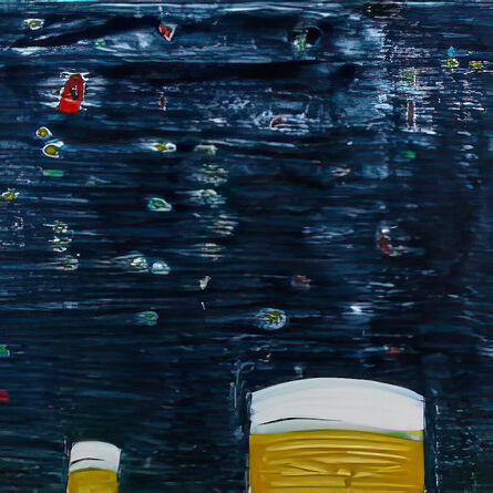 Katherine Bradford, ‘Yellow Stacks, Night’, 2013
