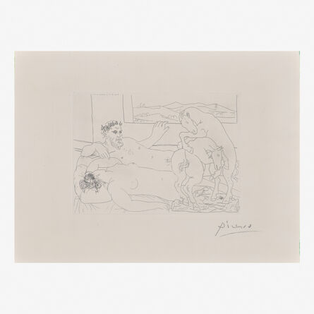 Pablo Picasso, ‘Le Repos du Sculpteur III from La Suite Vollard’, 1933