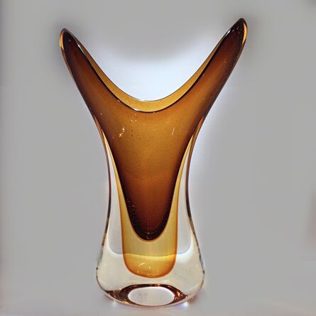 Massimiliano Schiavon, ‘Glass vase - Amber ’, 2017