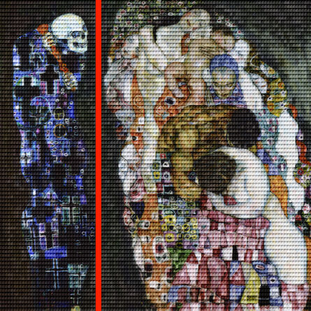Alex Guofeng Cao, ‘Life + Death = Kiss, After Klimt’, 2013