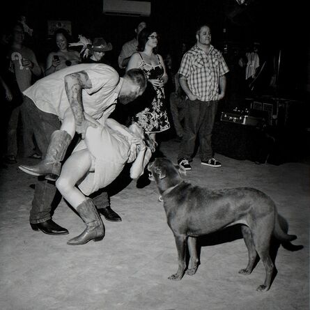 Chad Schaefer, ‘Dancers and a Dog at the White Horse Saloon, Austin, TX’, 2010