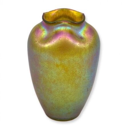 Loetz, ‘Golden Loetz Vase Candia Silberiris Colourful, circa 1901’, ca. 1901