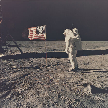 Neil Armstrong, ‘Aldrin standing next to the flag’, 1969