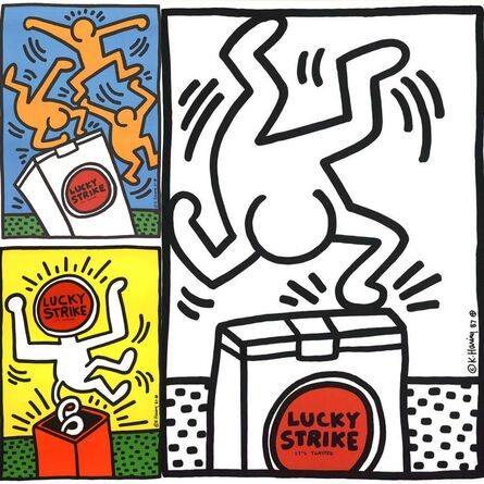 Keith Haring, ‘Keith Haring Lucky Strike 1987: Set of 3 ’, 1987
