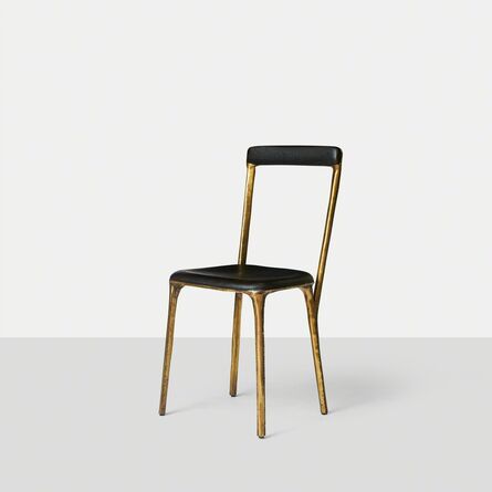 Valentin Loellmann, ‘Charred Oak & Brass Side Chair’, 2015