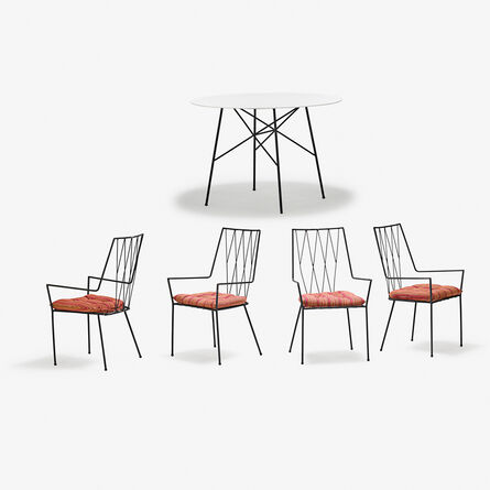 Paul McCobb, ‘Table and four chairs from the Pavilion Collection, USA’, 1950s
