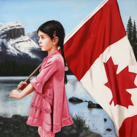 Gerard Burns, ‘Girl with Maple Leaf 2’, 2013