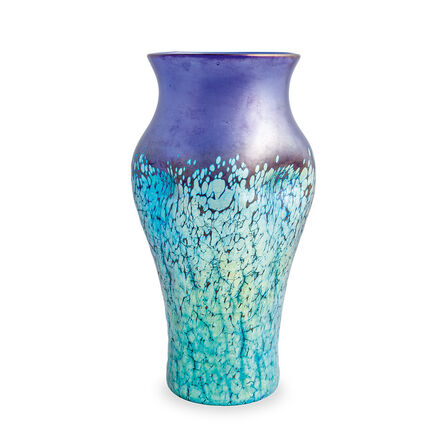 Loetz, ‘Cobalt Phenomen Gre 377 vase Loetz crackle glass ca. 1900’, ca. 1900