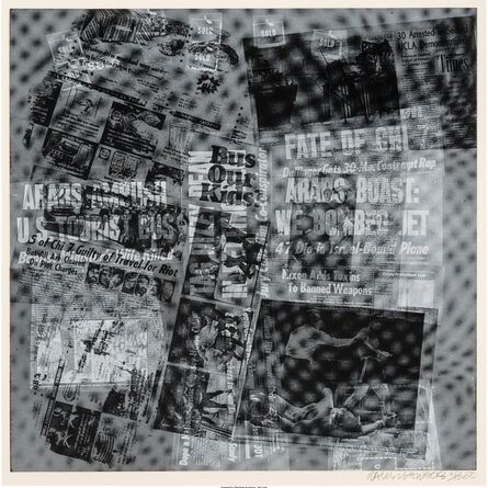 Robert Rauschenberg, ‘Surface Series from Currents, Bus for Kids’, 1970