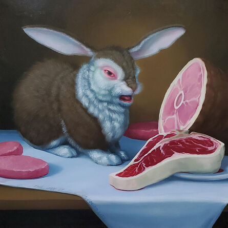 Laurie Hogin, ‘Ballad of the Slaughterhouse Worker (Still Life with Meats)’, 2021
