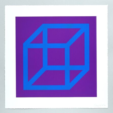 Sol LeWitt, ‘Open Cube in Color on Color Plate 13’, 2003