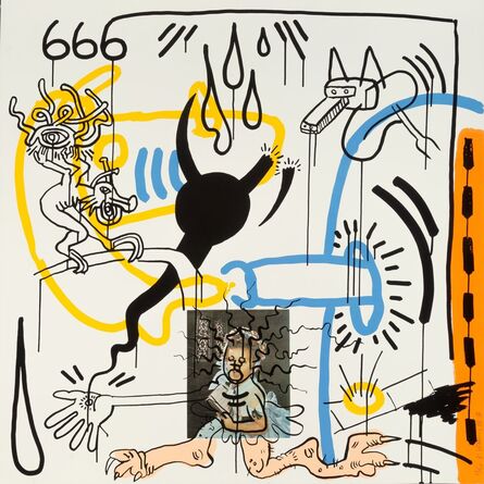 Keith Haring, ‘No. 8, from Apocalypse portfolio’, 1988