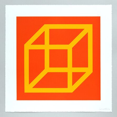 Sol LeWitt, ‘Open Cube in Color on Color Plate 07’, 2003