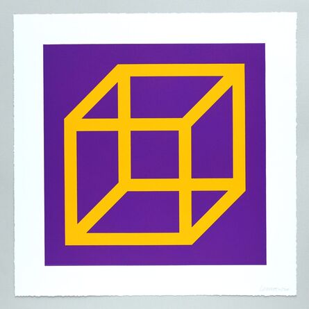 Sol LeWitt, ‘Open Cube in Color on Color Plate 09’, 2003