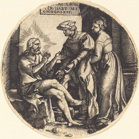 Georg Pencz, ‘To Clothe the Naked’
