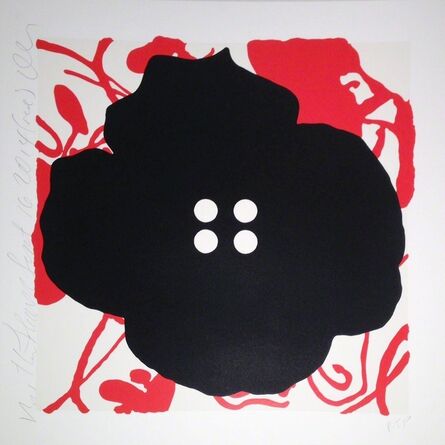 Donald Sultan, ‘Button Flower, Red, Sept. 16, 2014’, 2014
