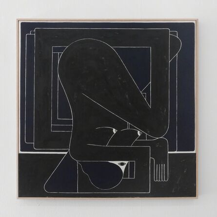 Richard Colman, ‘Black Square (Single Figure)’, 2017