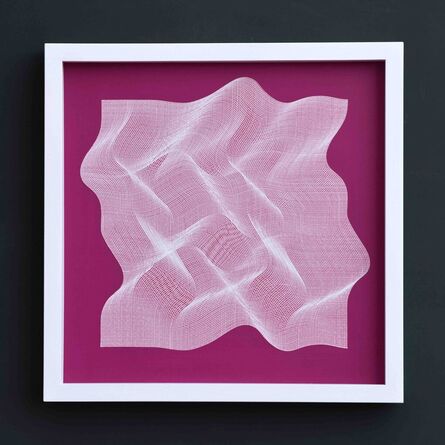 Roberto lucchetta, ‘Purple surface 2022 -  geometric abstract painting’, 2022