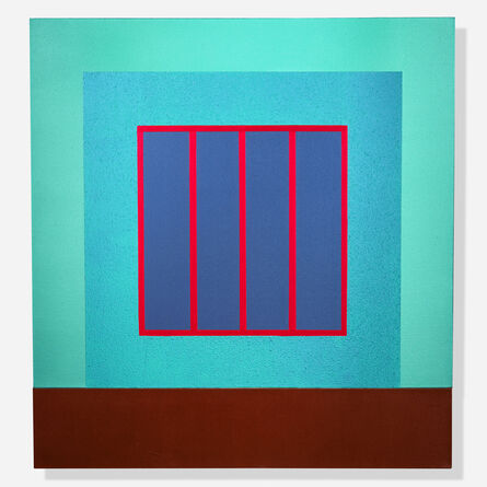 Peter Halley, ‘Blue Prison’, 2001