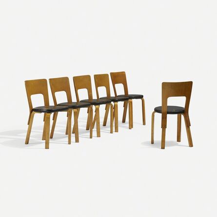Alvar Aalto, ‘L-leg dining chairs, set of six’, c. 1935