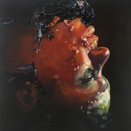 David Antonio Cruz, ‘Goldenpuma,saltyandmagical, portrait Daniel in black’, 2016