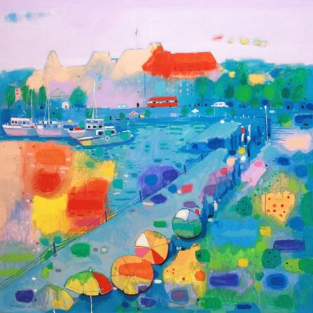 Hashim Hannoon, ‘Colourful Seaside’, 2017